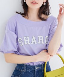 vis-`a-vis(ビザビ)/【WEB限定】ショート丈デカロゴTシャツ/パープル（50）