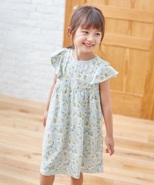 セール 接触冷感 総柄 ワンピース エニファム キッズ Anyfam Kids Magaseek