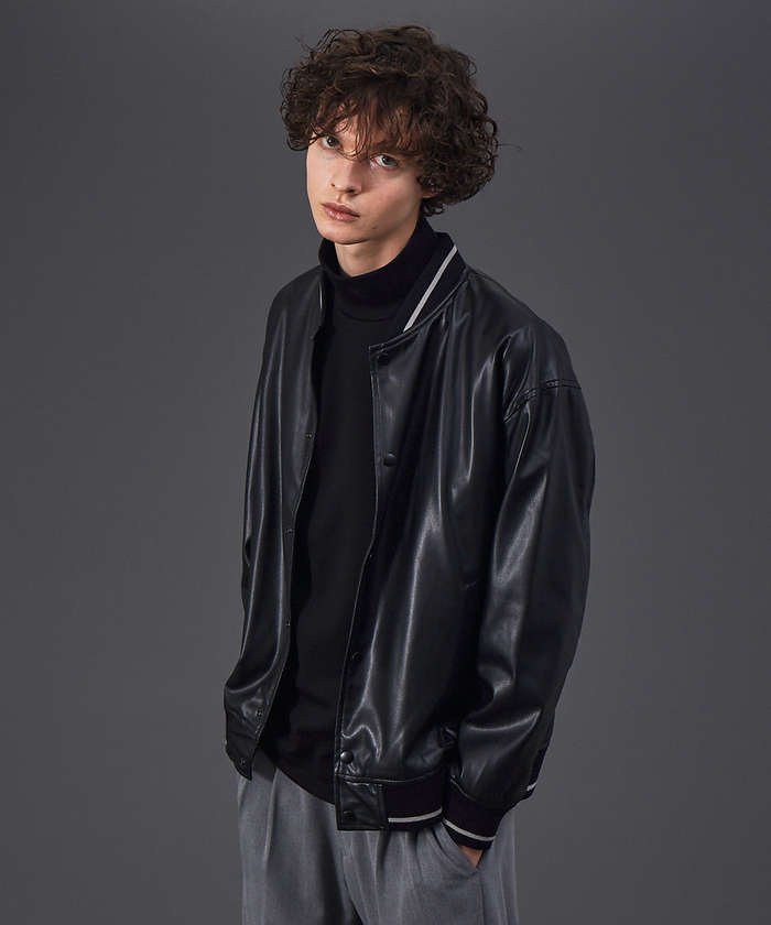 スタジャン メンズ レザーの通販 価格比較 価格 Com