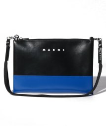 MARNI(マルニ)/【MARNI】マルニ PVC TRIBECAバッグ バイカラー ショルダーバッグ SBMQ0044A0P3572/ブラック×ブルー