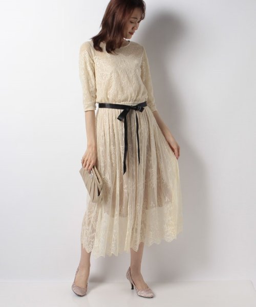 セール 総レースミディドレス レッセ パッセ Laisse Passe Magaseek