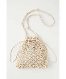 moussy(マウジー)/MACRAME HAND バッグ/WHT