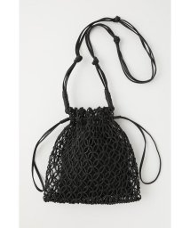 moussy(マウジー)/MACRAME HAND バッグ/BLK