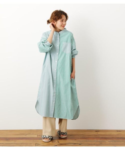 セール ロデオクラウンズワイドボウル Rodeo Crowns Wide Bowl ストライプビッグシャツワンピース Magaseek