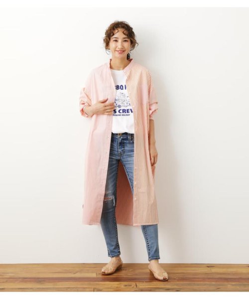 セール ロデオクラウンズワイドボウル Rodeo Crowns Wide Bowl ストライプビッグシャツワンピース Magaseek