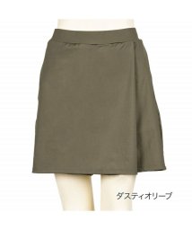 FRANTICAcloset(フランティカクローゼット)/福助 公式 FRANTICA closet ラップ キュロットスカート/オリーブ