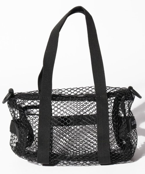 offprice.ec(offprice ec)/【QUATEREFOIL/クォーターフォイル 】Mesh Duffle bag /ブラック