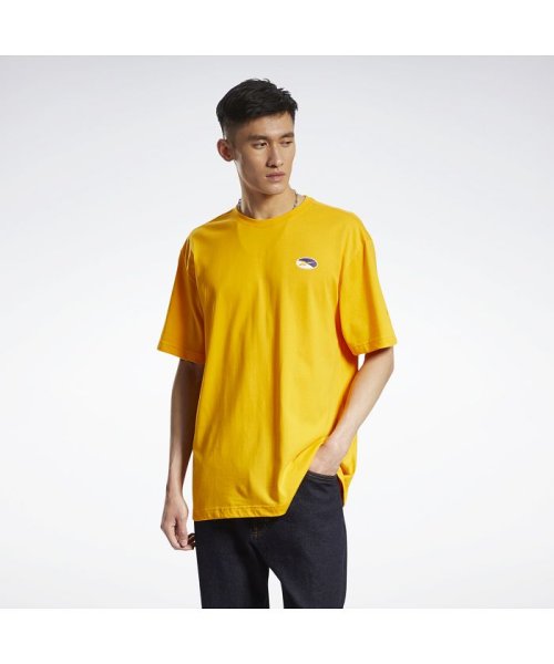 Reebok(リーボック)/プレミアム ファンデーション ショートスリーブ Tシャツ / Premium－Foundation Short Sleeve T－Shirt/ゴールド