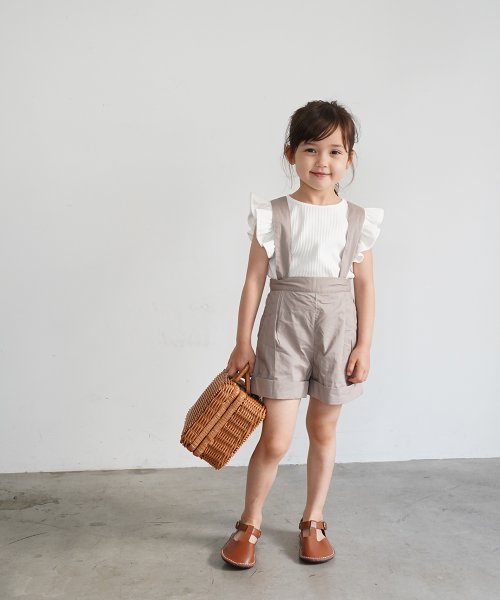ピュアコットンサスペンダー付きショートパンツ リジェール Riziere Magaseek ピュアコットンサスペンダー付きショートパンツ リジェール Riziere Magaseek