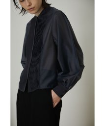 RIM.ARK(リムアーク)/Sheer sleeve pintuck SH/D/GRY