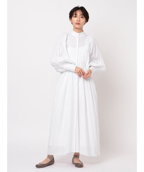 ボリュームスリーブドビーワンピース(504160614) | エトレトウキョウ  