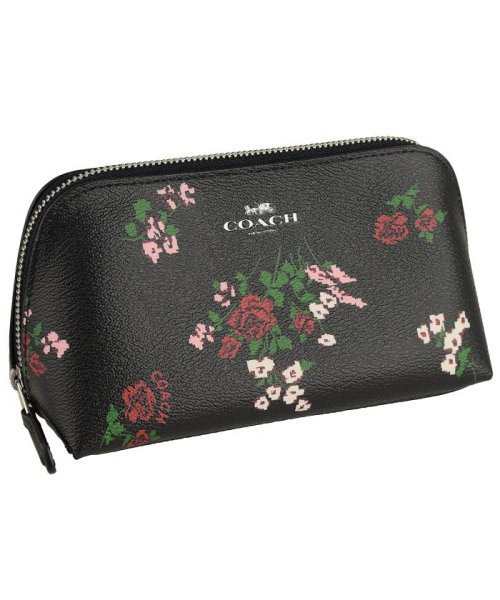 COACH(コーチ)/【Coach(コーチ)】Coach コーチ COSMETIC CASE 17 CROSS STITCH/ブラックマルチ