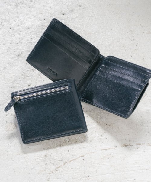 セール】MURA 財布 メンズ 二つ折り 薄型 スキミング防止 イタリアンレザー ブライドルレザー(502413592) ムラ(MURA)  MAGASEEK
