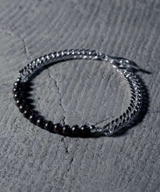MAISON mou/【YArKA/ヤーカ】pearl & kihei chain bracelet/[plb]/パール&シルバーチェーンブレスレット silver925/504090609