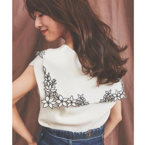 刺繍セーラーカラーニット ノエラ Noela Magaseek