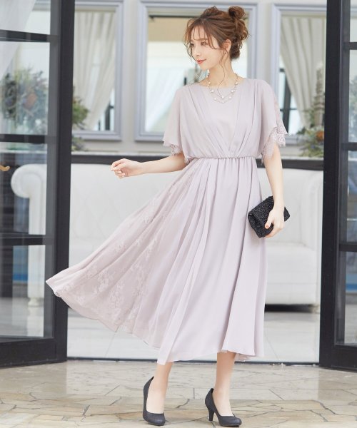 セール 40 Off 結婚式 ワンピース パーティードレス レース 大きいサイズ 小さいサイズ ロング 袖あり 春 夏 秋 冬 パーティドレス 二次会 謝恩会 大学生 レース 成人式 ニアナ Niana Magaseek