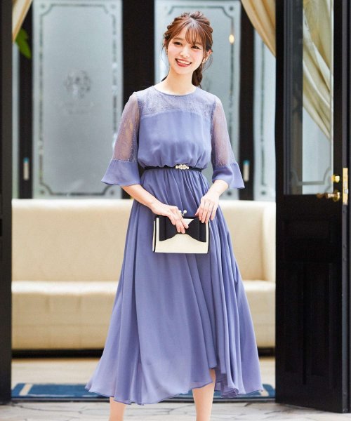 結婚式 ワンピース パーティードレス ドレス レース フィッシュテール フレア 刺繍 披露宴 二次会 お呼ばれ 成人式 同窓会 ドレス謝恩会 卒業式 卒業パーテ ニアナ Niana Magaseek