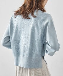 Fashion Letter(ファッションレター)/カーディガン レディース 春 エクリュ ピンク ラベンダー ブルー系 ミドル丈 羽織り 長袖 カーデ 無地 ニット ラメ フォーマル フリーサイズ きれいめ 婚/グレー系1