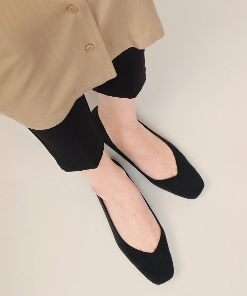 セール】MADE IN JAPAN Vカット スクエアトゥフラットシューズ レディース パンプス 靴 ローヒール フラットシューズバレエシューズ  コンフォートシューズ (504165311) | ファッションレター(Fashion Letter) - MAGASEEK