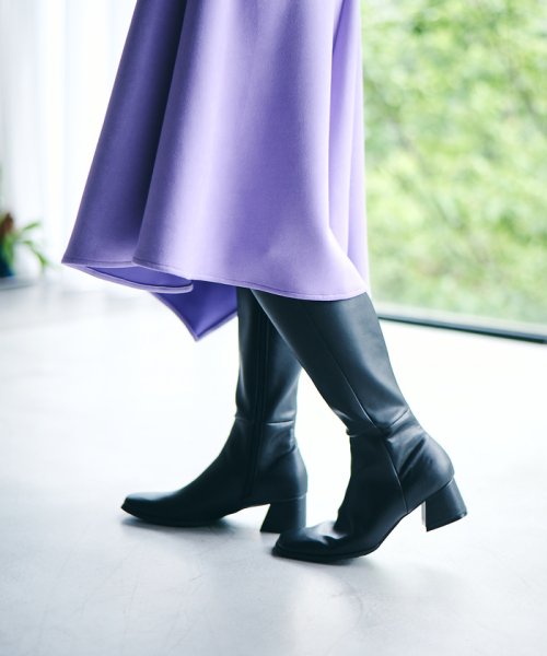 セール スクエアトゥストレッチロングブーツ ビス Vis Magaseek