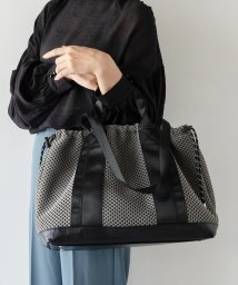 VitaFelice(ヴィータフェリーチェ)/メッシュ4styleトート【aroco/アロコ】 レディース 巾着 A4 4way ショルダーバッグ 肩掛け 大きいサイズ 旅行 軽い 超軽量 変形バッグ 通勤/グレー系1