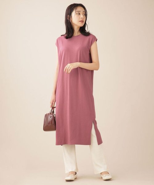 セール Web限定 ワンピース リブパンツ セットアップ ノースリーブ ナノ ユニバース Nano Universe Magaseek