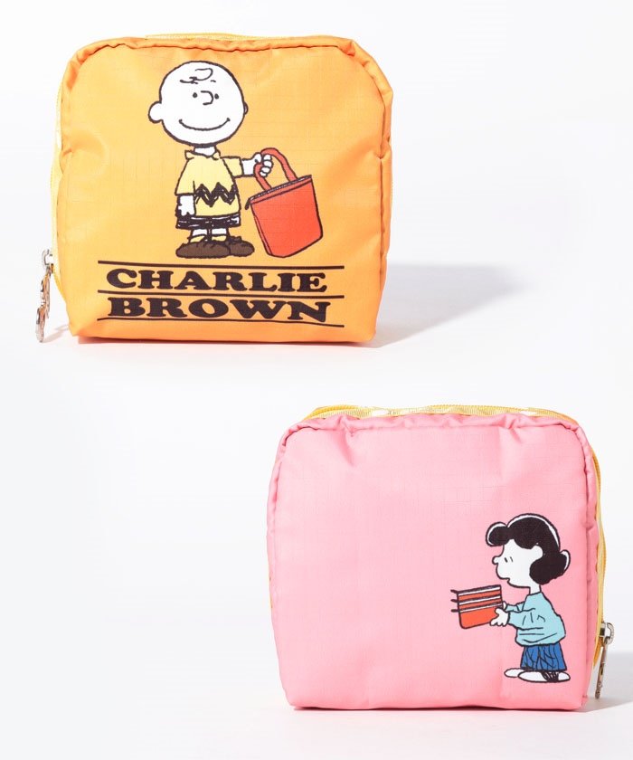 Med Square Cosmeticチャーリーブラウンルーシー Lesportsac Lesportsac Magaseek