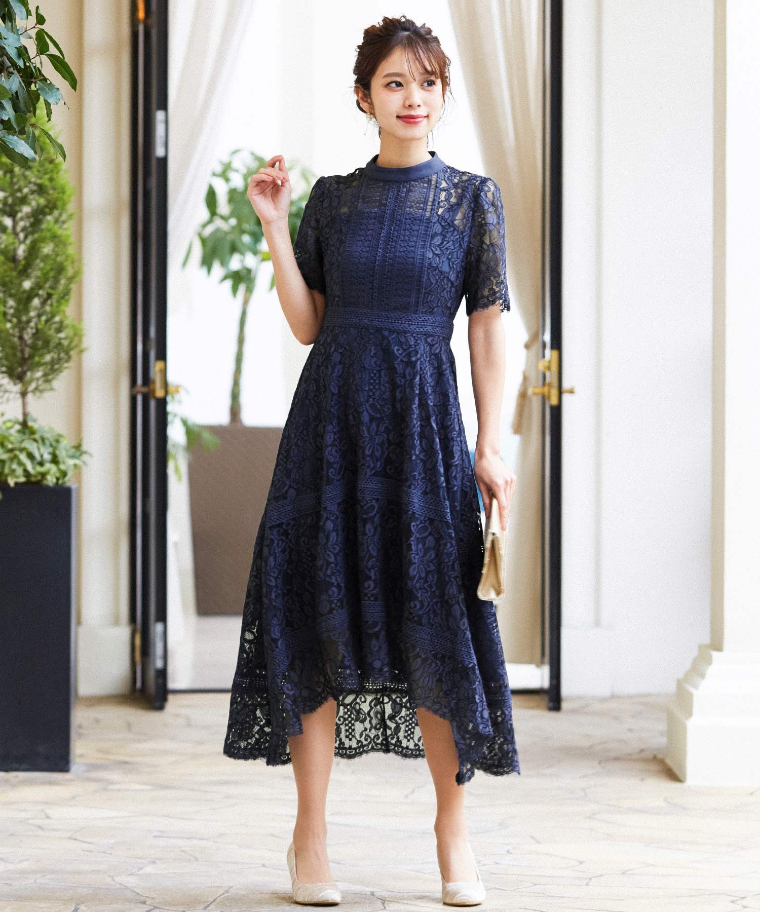 パーティードレス □ パーティードレス ワンピース 結婚式 披露宴 卒業  