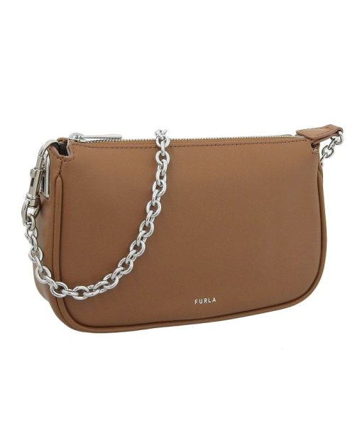 FURLA(フルラ)/【FURLA(フルラ)】FURLA フルラ MOON MINI SHOULDER CHAIN BAG /ブラウン