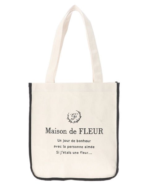 パイピンクスクエアトートバッグ メゾンドフルール Maison De Fleur Magaseek