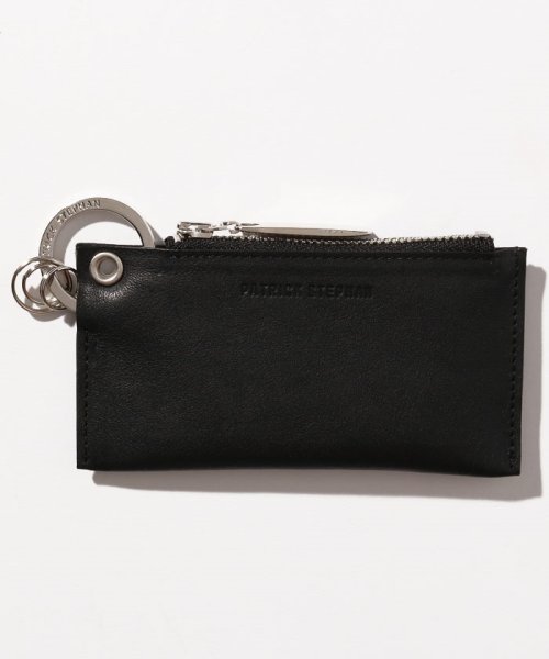 PATRICK STEPHAN(パトリックステファン)/Leather key case & holder 20/ブラック×シルバー