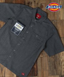 marukawa shonan(marukawa shonan)/【Dickies/ディッキーズ】ツイル ワークシャツ/メンズ シャツ 半袖 アメカジ ワーク カジュアル ユニセックス ストリート スケート オーバーサイズ/チャコール