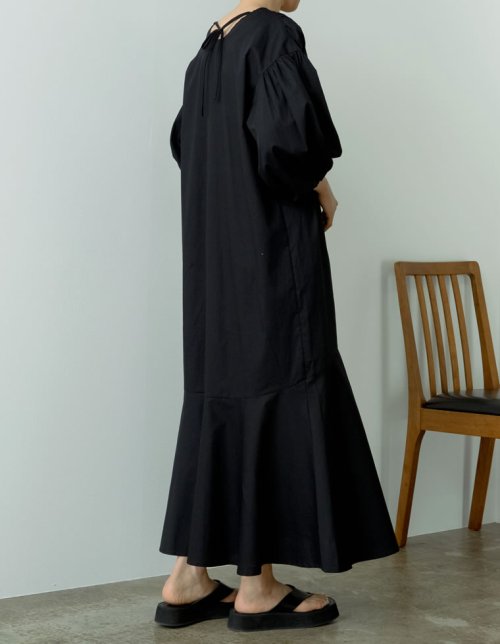 セール 低身長 高身長サイズ有 ボリュームスリーブバックリボンマーメイドワンピース リエディ Re Edit Magaseek