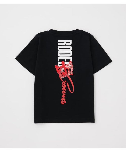 RODEO CROWNS WIDE BOWL(ロデオクラウンズワイドボウル)/キッズ バンダナクラウンTシャツ/BLK