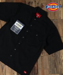 marukawa shonan(marukawa shonan)/【Dickies/ディッキーズ】ツイル ワークシャツ/メンズ シャツ 半袖 アメカジ ワーク カジュアル ユニセックス ストリート スケート オーバーサイズ/ブラック