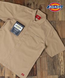 marukawa shonan(marukawa shonan)/【Dickies/ディッキーズ】ツイル ワークシャツ/メンズ シャツ 半袖 アメカジ ワーク カジュアル ユニセックス ストリート スケート オーバーサイズ/ベージュ