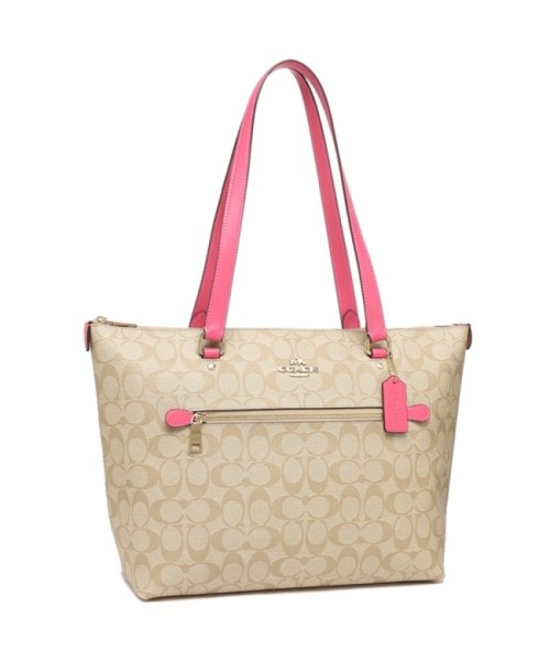 コーチ アウトレット トートバッグ シグネチャー ベージュ ピンク レディース Coach Imsq1 コーチ Coach Magaseek コーチ アウトレット トートバッグ シグネチャー ベージュ ピンク レディース Coach Imsq1 コーチ Coach Magaseek