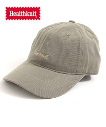 healthknit(ヘルスニット)/Healthknit ツイルウォッシュキャップ 帽子 キャップ CAP メンズ ベースボールキャップ スポーツキャップ ツイル ウォッシュ ロゴ 刺繍 シンプル/カーキ