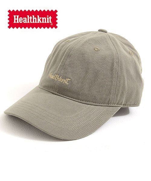 Healthknit ツイルウォッシュキャップ 帽子 キャップ Cap メンズ ベースボールキャップ スポーツキャップ ツイル ウォッシュ ロゴ 刺繍 シンプル ヘルスニット Healthknit Magaseek