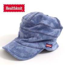 healthknit(ヘルスニット)/Healthknit スウェットメランジバルーンキャップ 帽子 CAP メンズ バルーンキャップ スウェット ニット メランジ ロゴ 刺繍 ワンポイント シンプ/ネイビー