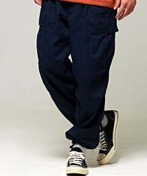 Cavaria 綾織ワイドカーゴパンツ メンズ ゆったり 太め ワイド 大きいサイズ ミリタリーパンツ 黒 白 紺 ブラック ホワイト ネイビー カジュアル キャバリア Cavaria Magaseek