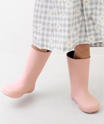 devirock(デビロック)/ラバー レインブーツ (リフレクター付き) 子供服 キッズ 男の子 女の子 シューズ レインブーツ 靴 長靴 新学期グッズ 入園 入学 通園 通学/ピンク