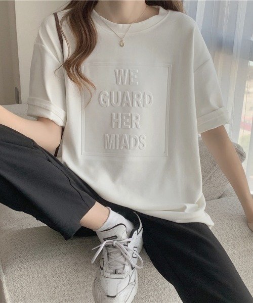 セール 25 Off 韓国風3dロゴｔシャツ 韓国ファッション Aimoha アイモハ Aimoha Magaseek