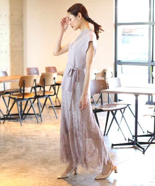 ニットベストセットマーメイドレースワンピース スナイデル Snidel Magaseek