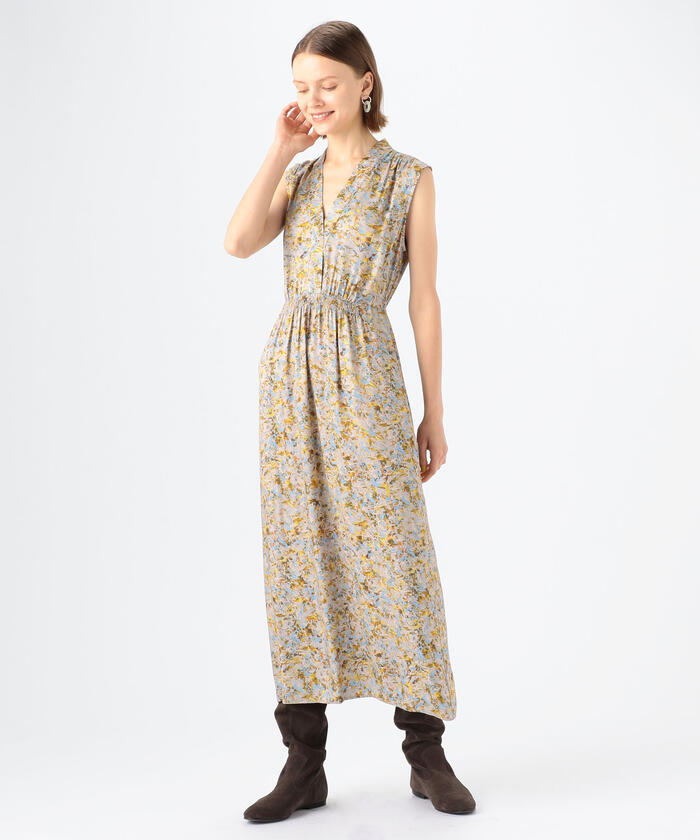 価格は安く No 6 フラワープリントvネックワンピース Alba ワンピース ドレス Stfparishschool Org