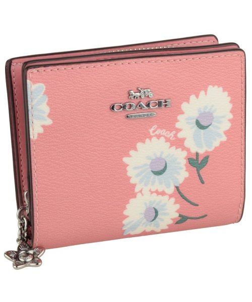 COACH(コーチ)/【Coach(コーチ)】Coach コーチ BOXED SNAP WALLET WITH DAISY/ピンク系