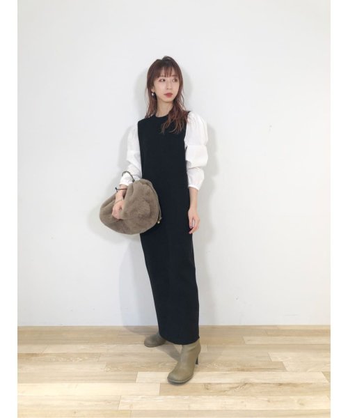 布帛スリーブドッキングデザインワンピース ミラオーウェン Mila Owen Magaseek 布帛スリーブドッキングデザインワンピース ミラオーウェン Mila Owen Magaseek
