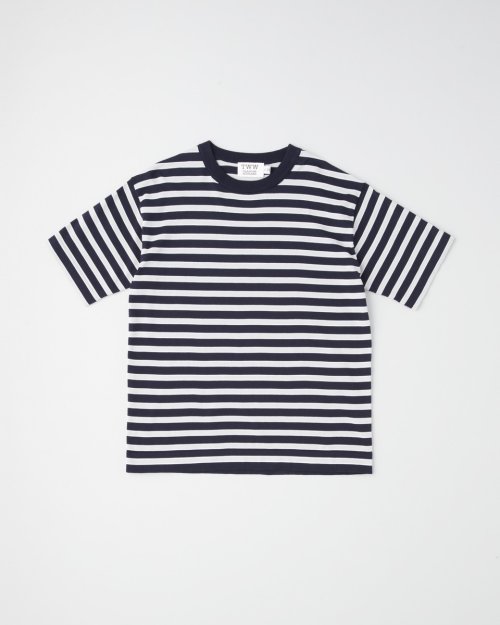 Traditional Weatherwear(トラディショナル　ウェザーウェア)/COTTON BORDER KNIT T－SHIRT/ネイビー