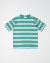 Traditional Weatherwear(トラディショナル　ウェザーウェア)/COTTON BORDER KNIT T－SHIRT/グリーン