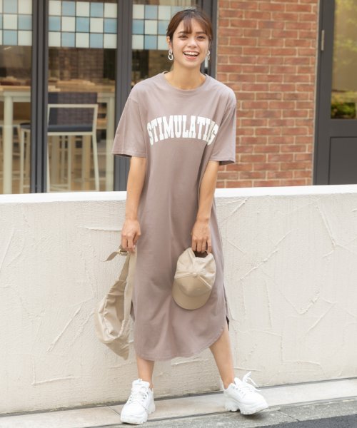 セール Tシャツワンピース 半袖 ロゴスウェット ロゴプリント スリット入り 夏 アドティエ Ad Thie Magaseek セール Tシャツワンピース 半袖 ロゴスウェット ロゴプリント スリット入り 夏 アドティエ Ad Thie Magaseek